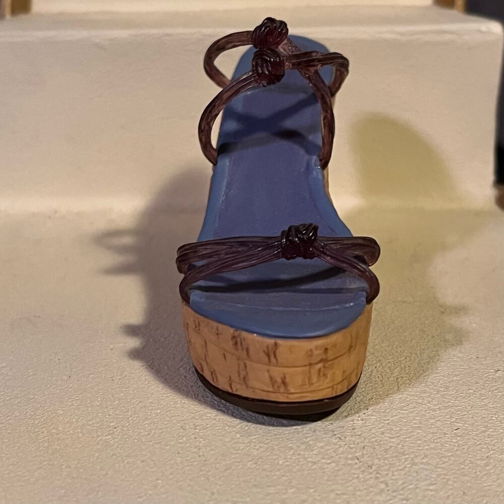 Just the Right Shoe Cork Wedge Raine Willits Design Collectible
